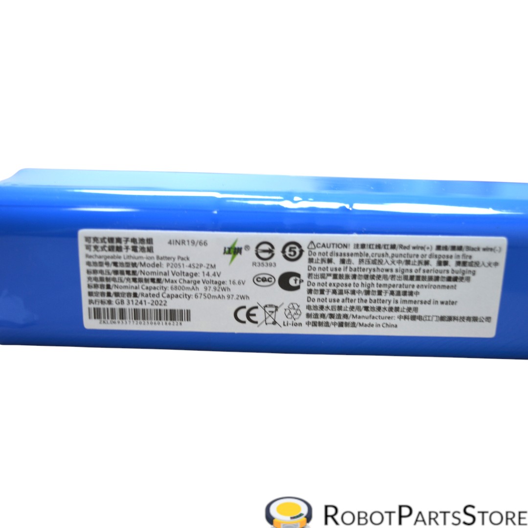 Аккумулятор для Roidmi EVE Max/ EVE Plus/ Viomi S9/ Lydsto R1/ R3/ EXVAC900/ Thamtu T21/ Kyvol S31, 6800mAh — изображение 3